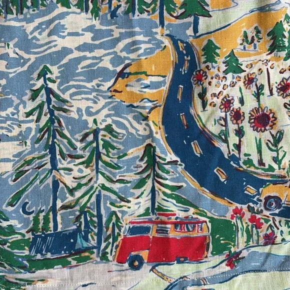 Like New ModCloth Travel Road Trip Linen Blend Top Size XS - Picture 5 of 9